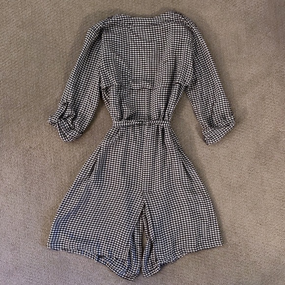 Discovery Gingham Thin Flowy Jacket With Tie - Picture 6 of 8